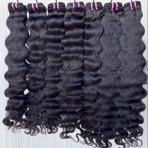 Lots de Cheveux Naturels Bruts Ondulés du Cambodge, Extensions de Cheveux Humains à Cuticules Alignées, Prix d'Usine en Gros - Product Image 2
