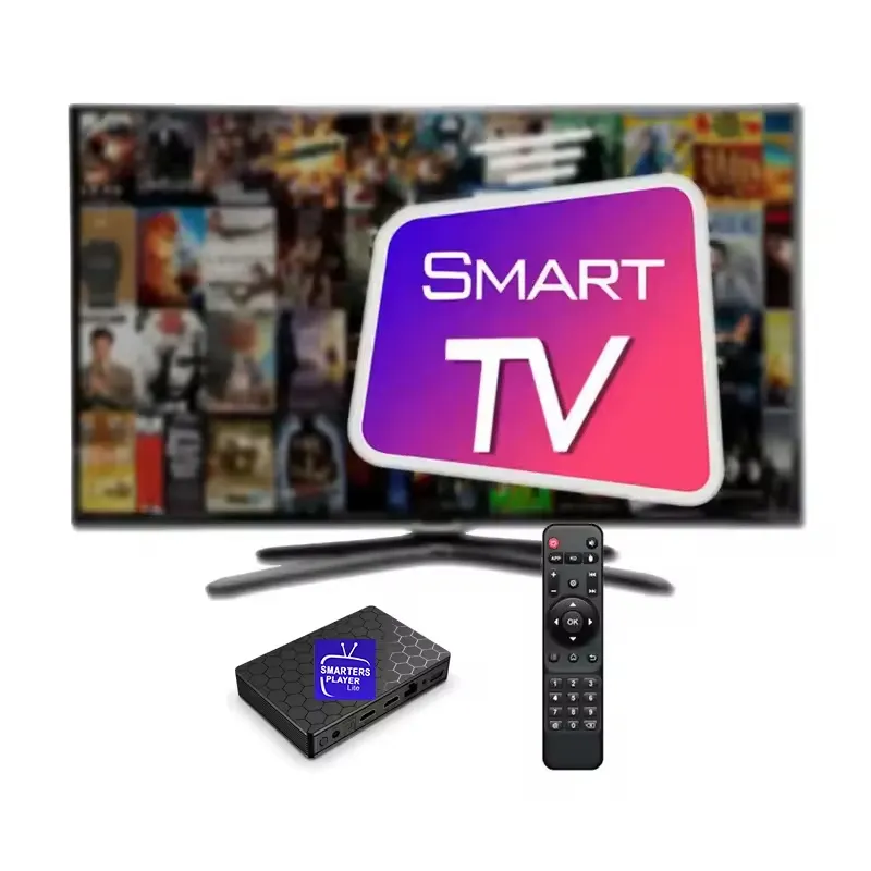 スマートTV 2 8GB Android TV BOX用の英語ラテンカナダカリブ海アラビアアフリカM3uリスト付きIPTV BOX
