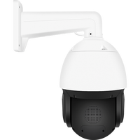 Caméra PTZ IP PoE AI 6MP avec zoom 20X, suivi automatique, double éclairage, vision nocturne couleur, WDR 120dB, emplacement SD, haut-parleur, 360 degrés, 7 pouces