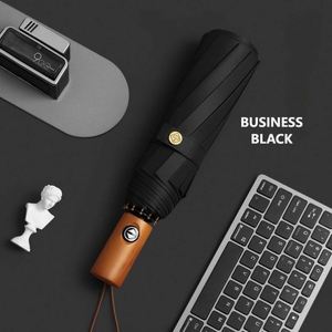 Parapluie d'affaires pliable personnalisé avec logo de marque pour cadeaux promotionnels et salons professionnels - Product Image 6
