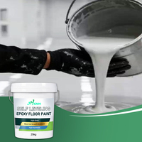 Peinture époxy auto-nivelante industrielle pour sols commerciaux, résistante à l'usure, peinture liquide pour revêtement de sol en béton intérieur, garage, atelier