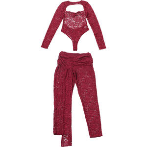 Tute Aderenti <span class=keywords><strong>Sexy</strong></span> da Donna con Parte Inferiore Abbinata, Completi Due Pezzi Bodycon, <span class=keywords><strong>Abbigliamento</strong></span> Femminile Seducente - Product Image 4