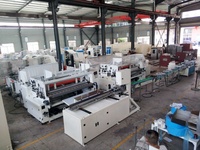Máquina automática de fabricación de rollos de papel higiénico, Popular, pequeña, línea de producción