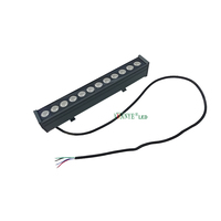 30W 40w 50W Couleur unique Rgbw Dmx512 3.3ft 4ft Dc24V Dali Dimmer Ip68 Hauteur 33mm Slim Rgbw LED Wall Washer Lamp