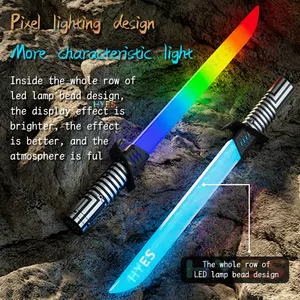 Huiye Lightning Planet Katana Toys Relief Stress Laser Flashing Toys With Sounds Effects Indoor Led Sword Toys For Adults Kids