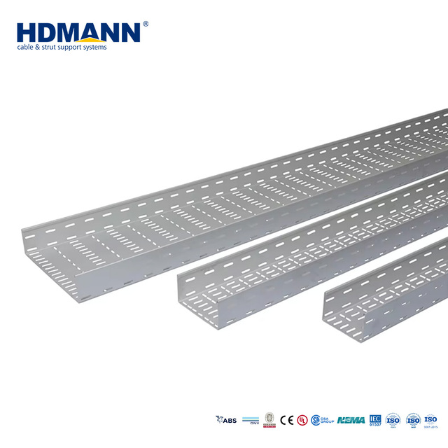 HDMANN Factory Direct Wholesale Price Strict Raw Materials Selection Modular Ventilated Stainless Steel Perforated Cable Tray