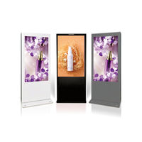 Kiosque extérieur 75 pouces avec écran tactile capacitif LED 4K, affichage numérique publicitaire, animation couleur intégrale, signalisation directionnelle