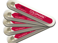 Stiker Indikator Suhu Rendah ColdMark Sekali Pakai, Label Peringatan Beku Tak Terbalikkan (Kertas Berlapis) untuk Rantai Dingin