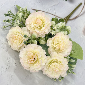 Planta de Lirio Artificial para Decoración de Bodas y Eventos, 5 Ramas, Material para Arreglos Florales de Boda en Color Lila Otoñal - Product Image 4