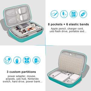 Organisateur de câbles rigides universel, petit étui pour accessoires électroniques, pour chargeurs, câbles, adaptateur MacBook, <span class=keywords><strong>Magic</strong></span> <span class=keywords><strong>Mouse</strong></span>, <span class=keywords><strong>Apple</strong></span> PencilUSB - Product Image 2