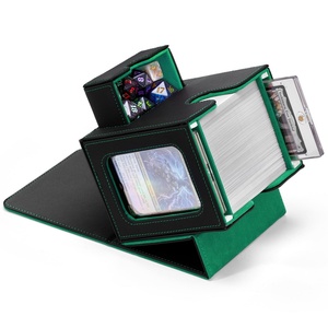 Commander Gaming Deck Box with Dual Commander Display Card Case for 100 Double-Sleeved Cards <b>Dice</b> Tray Minimum Order 100pcs - Product Image 1