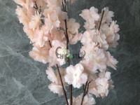 Fleurs artificielles de salle de mariage rose clair branche de fleur de cerisier en soie faux Sakura pour décorations