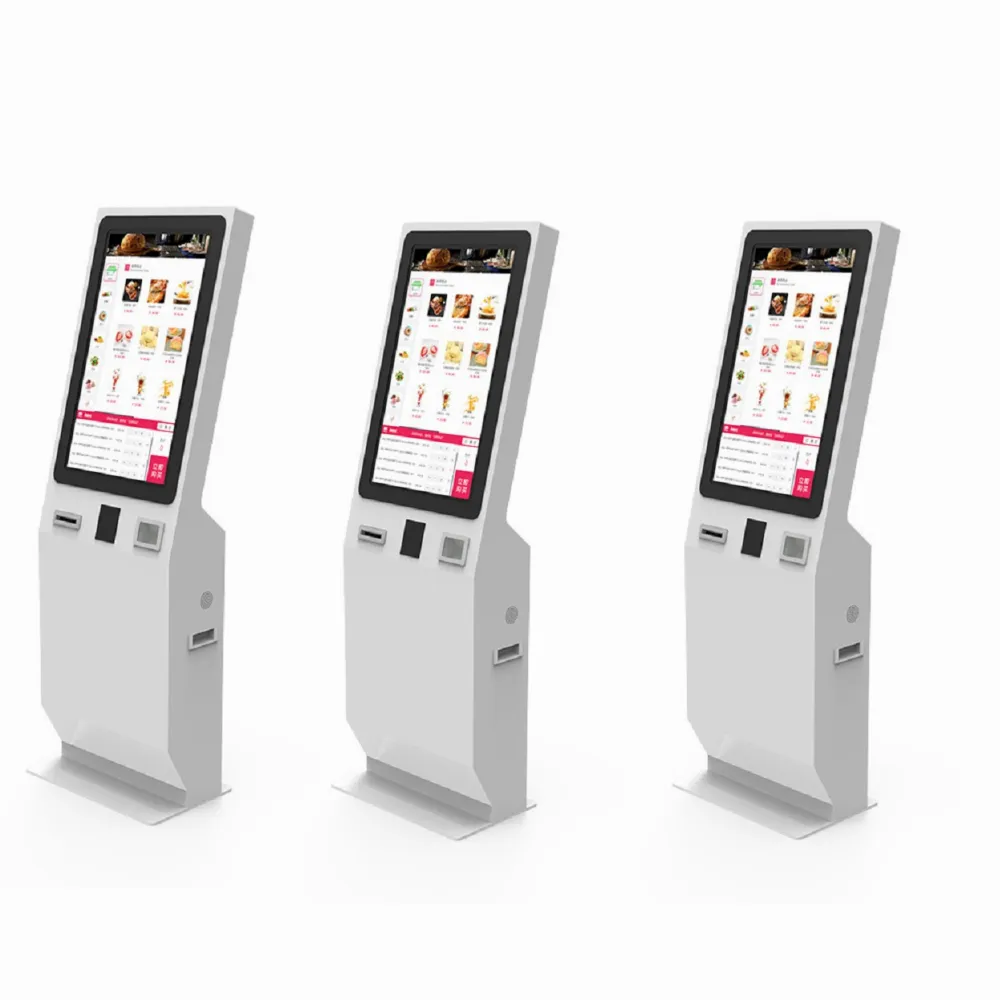 Oem Aangepast Slim Touchscreen 15.6 Inch Qr Code Scanner Kiosk Ticket Afdrukken Self Service Order Pos-Systeem Betaalterminal