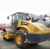 Compacteur de sol manuel à tambour unique de 12 tonnes, rouleau compresseur routier XS122
