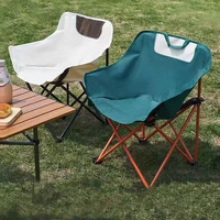 Chaise de camping pliable en tissu Oxford légère et bon marché pour l'extérieur et le jardin
