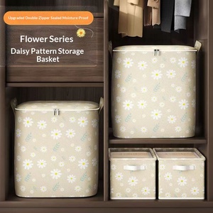 Sac de rangement pour couettes en tissu non tissé, moderne, simple, multi-usage, organisateur de vêtements pour armoire, sac de déménagement et d'emballage - Product Image 4