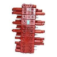 Válvula de Control Hidráulico Principal para Excavadora Kubota U15 U17 U20 U25 U30 221477-01 219971-01 210287-01 para Conjunto de Válvula Hidráulica