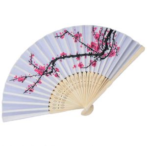 Éventail Pliant Élégant en Bambou Blanc, Portable, Design Personnalisé Traditionnel pour l'École, le Nouvel An Chinois, Halloween, et les Célébrations Amoureuses - Product Image 1