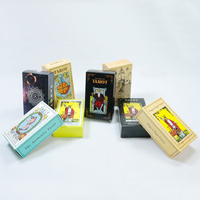 Fabrication de cartes de tarot pour débutants, jeu de divination, 78 cartes de tarot, design en différentes langues, jeu de tarot avec guide