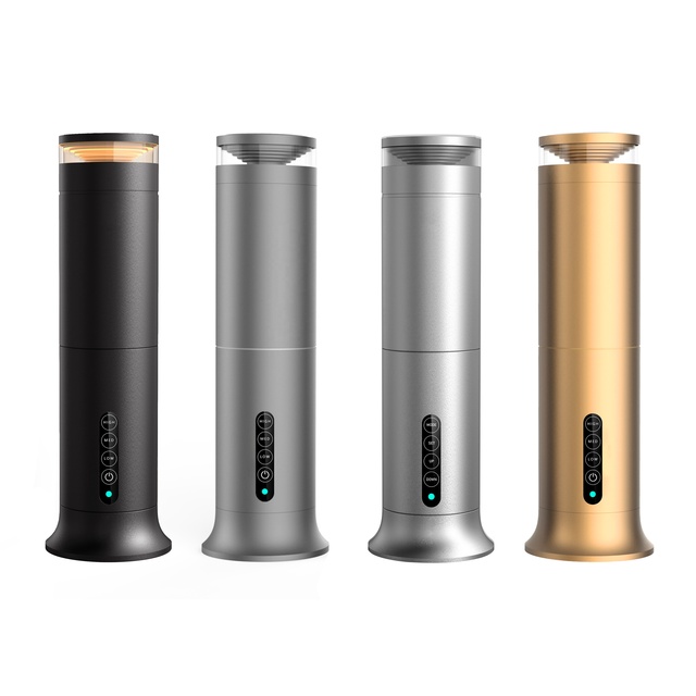 Luxury Portable Aluminum Tower Battery Oil Diffuser Scent Air Aroma Diffuser