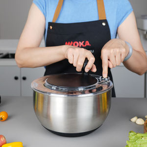 Grande capacità in acciaio inox Design rapido a secco manuale <span class=keywords><strong>insalata</strong></span> frutta disidratato filatore a mano pressa per <span class=keywords><strong>insalata</strong></span> centrifuga per verdure - Product Image 4