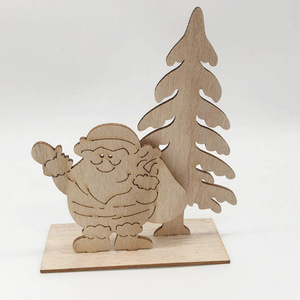 Cross-border wooden handicrafts <b>Christmas</b> snowman reindeer reindeer <b>Christmas</b> <b>tree</b> wooden party family <b>table</b> decorations - Product Image 2
