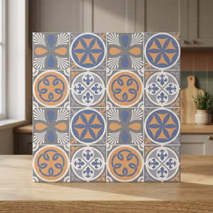 Carreaux de sol en céramique numérique de style marocain 400x400mm, antidérapants, en porcelaine émaillée, pour intérieur - Product Image 4