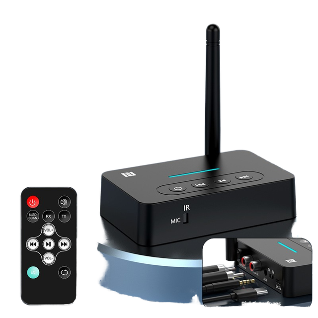 5.1 for Bluetooth Receiver Transmitter NFC Receiver Three-in-One USB Sound Card for Old Stereo Amplifier New Receiver Amplifiers