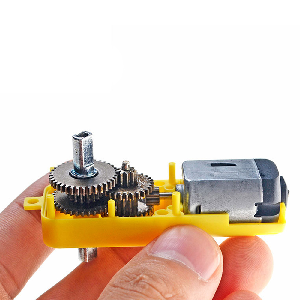 Lot De 4 Moteurs à Engrenages Métalliques TT 3-6V DC 110 Tr/min, Réducteur 90:1, Pour Robotique Et Jouets RC