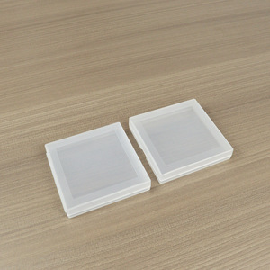 Square Frosted PP Plastic <b>Storage</b> <b>Box</b> 9x9x1.7cm Transparent Cover For <b>Small</b> Parts Tools Card Lens Case - Product Image 1