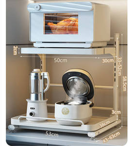 Organizador Multifuncional de Cocina, Soporte Metálico de Múltiples Niveles para Horno, Microondas y Utensilios de Cocina - Product Image 1