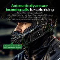 Intercom pour moto Ejease V6 Pro Full Duplex Talk pour casque, pour 6 motards