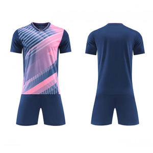 ชุดฝึกซ้อมฟุตบอลแบบแห้งเร็ว ระบายอากาศได้ดี ปรับแต่งได้ ลายพิมพ์แบบรีดร้อน สไตล์ใหม่ เสื้อทีมฟุตบอล - Product Image 4