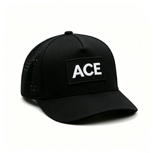 หมวกเบสบอลแบบยูนิเซ็กซ์ เจาะรูด้วยเลเซอร์ ปักโลโก้ ACE ได้ตามสั่ง แห้งเร็ว ระบายอากาศดี เหมาะสำหรับกีฬากอล์ฟ ปรับขนาดได้ ใช้งานกลางแจ้ง ผลิตจากโพลีเอสเตอร์ 100% - Product Image 4