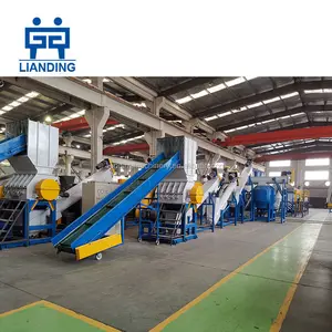 Waste plastic recycling machine plant pp pe film bags bottles recycling washing line