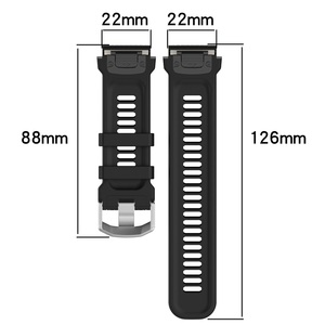 Bracelet de <span class=keywords><strong>montre</strong></span> <span class=keywords><strong>Amazfit</strong></span> <span class=keywords><strong>Falcon</strong></span> réglable en silicone souple à libération rapide 22 mm pour montres connectées - Product Image 6