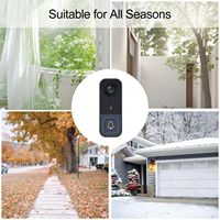 Kamera Keamanan Rumah Pintar Terlaris dengan Layar Terintegrasi, Bel Pintu Pintar Nirkabel, Video Doorbell