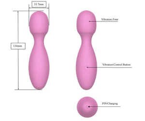 ミニ充電式バイブレーター女性用10振動モードシリコンマッサージ器ワッドコンパクトで静かな旅行用ソロまたはカップル用 - Product Image 5