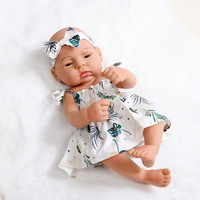 Poupée bébé réaliste de 16 pouces pour nouveau-nés et tout-petits, modèle en silicone adorable, jouet en plastique PVC avec cheveux peints pour les jouets DIY