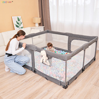 Parc de jeu pour bébé, grande clôture de sécurité, fosse à balles, rectangle, pliable, parc de jeu intérieur pour enfants