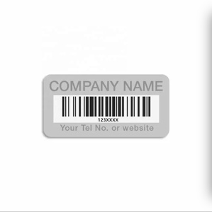 Tùy chỉnh nhôm tài sản tag nối tiếp số kim loại logo dán kim loại mã vạch nhãn QR mã Sticker - Product Image 2