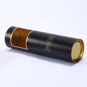 <strong>Custom</strong> Paper Round Cylinder Tube <strong>champagne</strong> <strong>Bottle</strong> Packaging Wine Gift Box with Window - Product Image 4