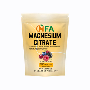 Gummies de citrate de magnésium personnalisées en gros : favorisent la santé musculaire des adultes, supplément végétarien naturel - Product Image 1