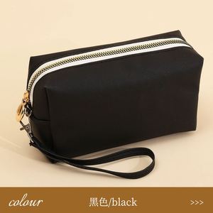 Women's Portable PU Leather Cosmetic <b>Storage</b> Bag Waterproof Square <b>Makeup</b> Case with Zipper Closure <b>for</b> Travel - Product Image 6