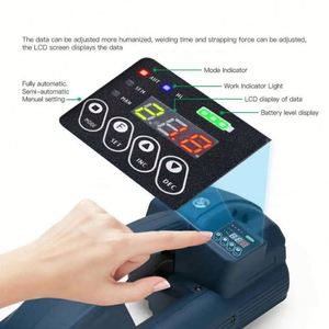 Máquina Flejadora de Palés Portátil Totalmente Automática QK-Q1, Herramienta Eléctrica para Flejado de PP/PET con Ajuste de Tensión, Equipo Industrial - Product Image 4