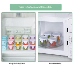 Contenedores Cuadrados <span class=keywords><strong>Mini</strong></span> de 60 ml para Almacenamiento de Alimentos en el <span class=keywords><strong>Congelador</strong></span>, Caja para Alimentos, Contenedor de Almacenamiento para Refrigerador - Product Image 4
