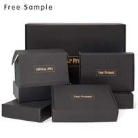 Boîtes d'expédition noires en papier ondulé avec logo personnalisé grande boîte en carton pour bébé vêtements chaussures