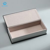 Ensemble d'emballage haut de gamme pour lunettes faites à la main, étui rigide personnalisé imprimé, chiffon en microfibre, pochette à cordon pour magasin d'optique