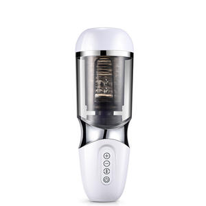 <span class=keywords><strong>UNIMAT</strong></span> Séduisant TPE Ventouse Écouteurs Hommes Électrique Rotatif Télescopique Entièrement Automatique Avion Vibration Sex Toy - Product Image 1