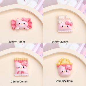 Pink Snack <span class=keywords><strong>Hello</strong></span> Cat Accesorios lindos Resina Diy Joyería Dibujos animados Horquilla Zapato Hebilla Decoración Paquete <span class=keywords><strong>Kitty</strong></span> Nail Charm Venta al por mayor - Product Image 6